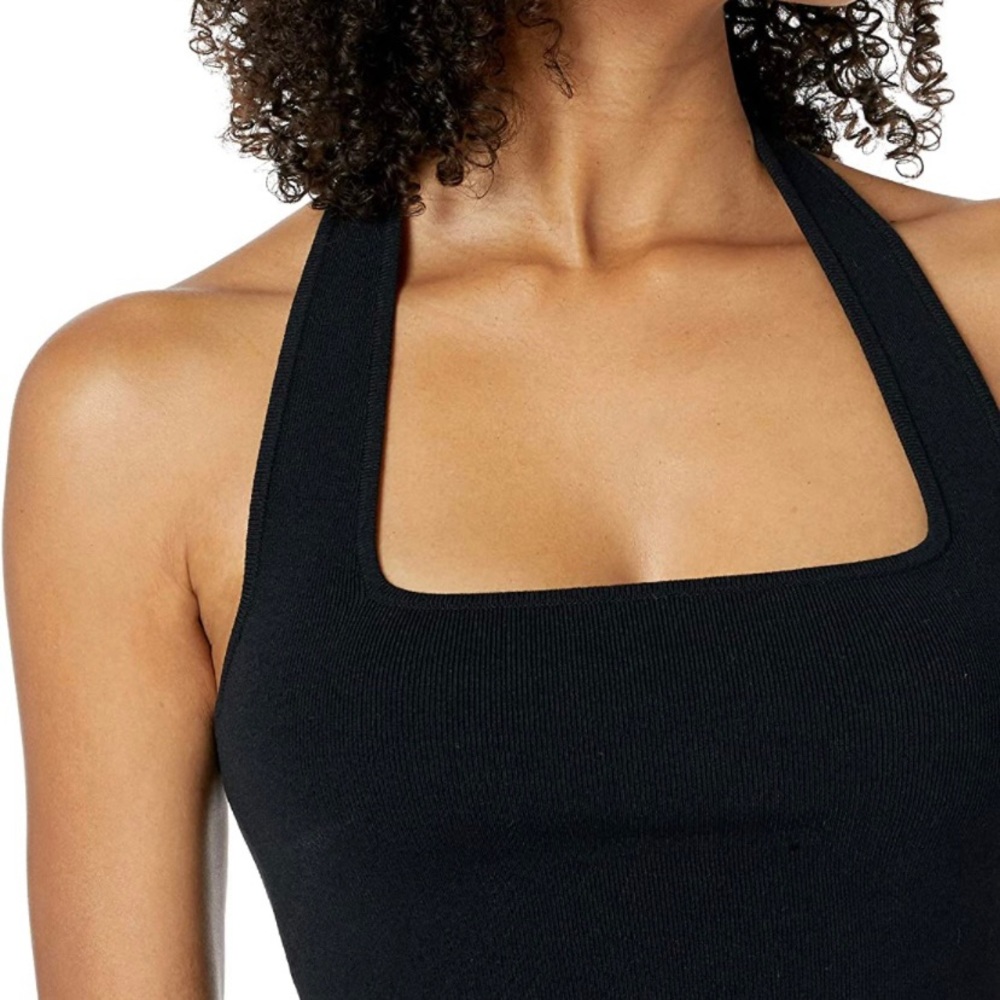 The Drop Fitted Square Neck Halter
